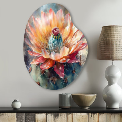 Tashay - Cactus Pear Shape Metal Wall Sculpture