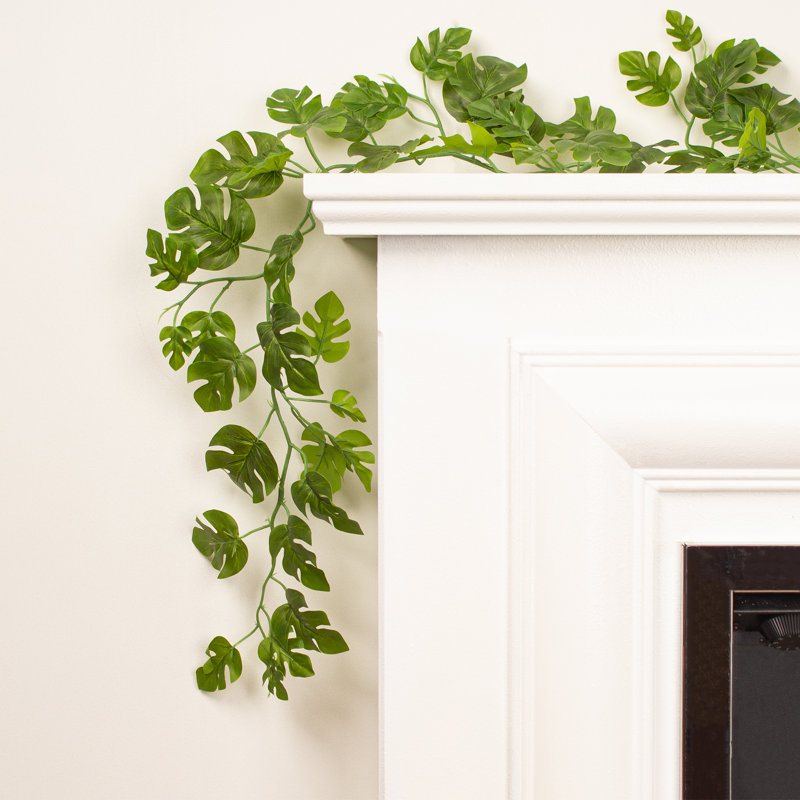 190cm Faux Monstera Garland Pack
