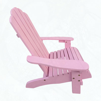 Solid Wood Children's Adirondack Chair - Pink