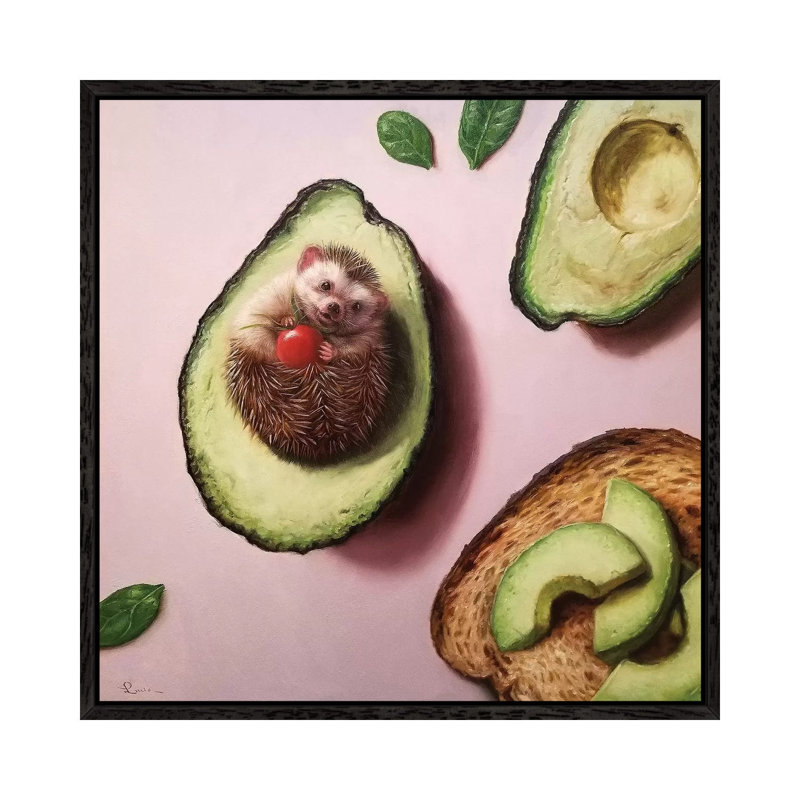Avocado Toast by Lucia Heffernan - Print on Canvas, 45.72 cm H x 45.72 cm W, Black Framed