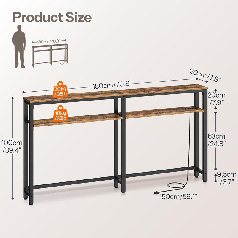 180cm Console Table