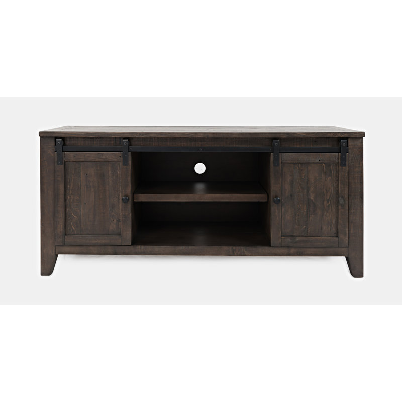 Meuble télé pour téléviseur Carmencita, Brun bois de grange