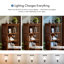 Bibliothèque en bois massif H 48,25 "Damon