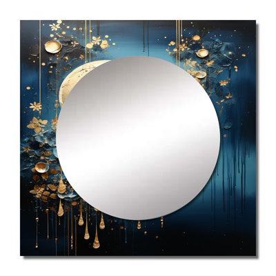 Esabel - Moon Square Mirror Wall Decor For Bedroom