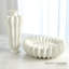 Spicchi Line Vase-Matte White