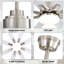 Ventilateur de plafond intelligent de 52 po à 8 pales de 52 po avec lumière DEL et moteur à intensité variable / à télécommande / à commande vocale / réversible-711442789
