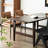 Unique rectangle ash wood dining table-1858710955
