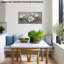 Art mural sur toile botanique blanc Magnolia-1328687891