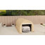 Abri de voiture portable 3 m x 4,8 m, en polyéthylène anti-UV, beige.-84492747