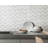 1" x 3" Glass & Marble Herringbone / Chevron Mosaic Tile-50867886