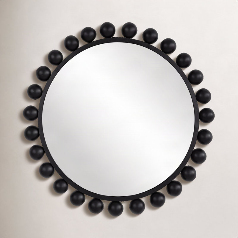 Miroir de salle de bain Asana, Noir