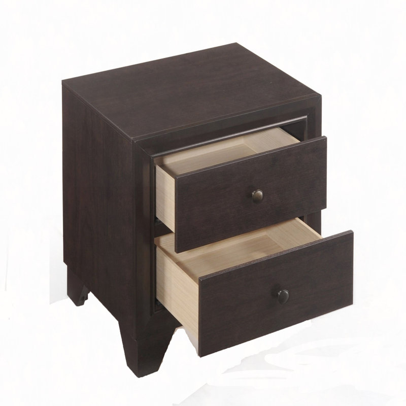 Table de chevet, table de chevet 2 tiroirs
