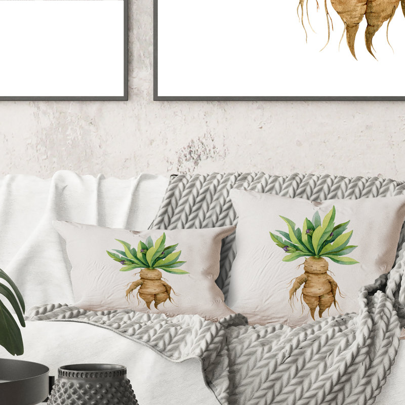 Coussin Mandragora, 16 po x 16 po