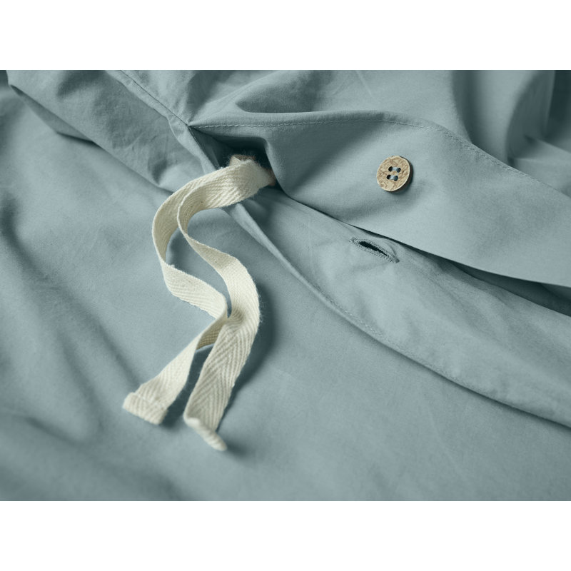 Modern & Contemporary Cotton Percale Duvet Cover, Twin Duvet Cover, Pacific Blue