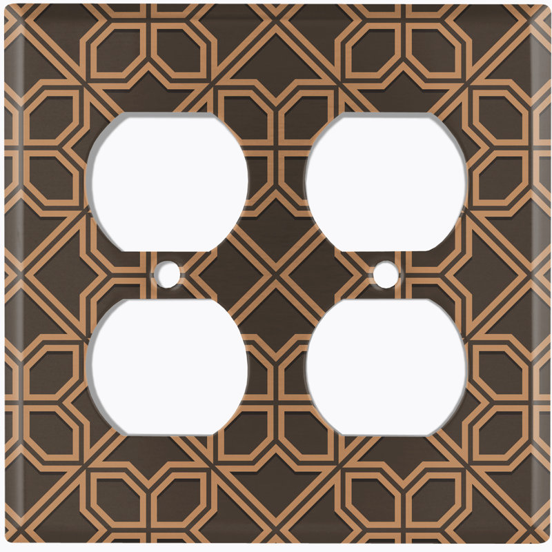 Patterned 2 - Gang Standard Wall Plate