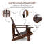 Chaise Adirondack d'extérieur en bois massif Adiraica-1480280760