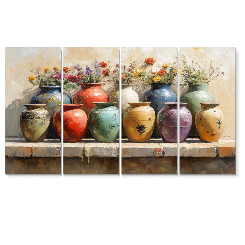 Ensemble de décorations murales Farm Pottery Earthy Treasures III - Boho Pottery, H 32 po x l 64 po