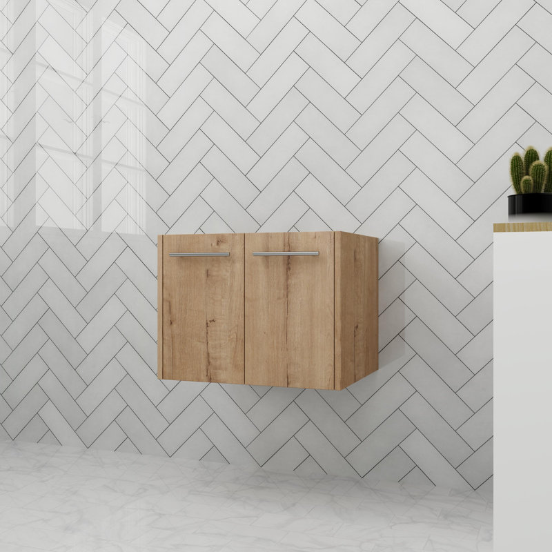 Base de meuble-lavabo flottant 24 po avec porte à fermeture en douceur