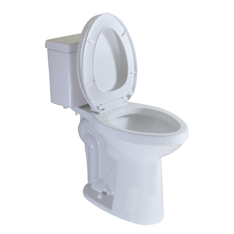 Yingze Extra Tall 21-Inch Dual Flush Toilet for Tall Adults & Seniors – Two-Piece White Ceramic, Water-Saving, Anti-Slip & Gentle Close Lid