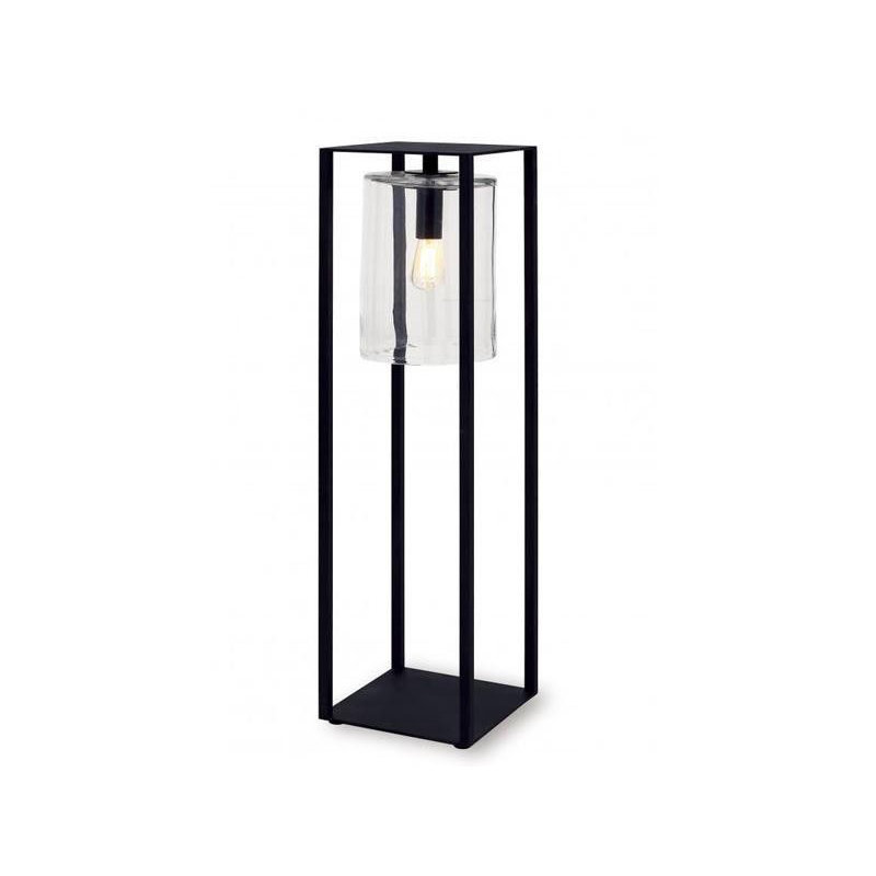 Dome LED Pathway Light, Clear, Black