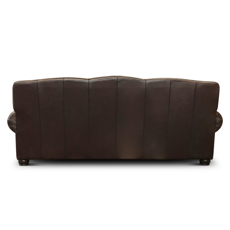 Balmoral Leather Sofa, Yes, Espresso, Saddle (Maestro Artisano)