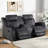 Zero Gravity Power Reclining Loveseat with Adjustable Headrest, Reclining Loveseat with Console-498379129