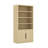 Rivington 79" H x 40.2" W Modern 4-Shelf Bookcase Cabinet in Natural Oak-116164048