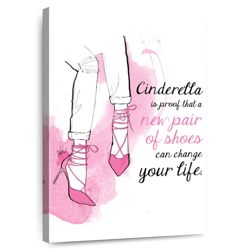 Tergel Cinderella Shoes, 39" H x 26" W