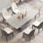 Kentrez Stone Top Metal Base Dining Table-874651598-874649650