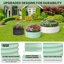 Lit surélevé galvanisé pour l'extérieur, lit de jardin avec base ouverte, boîtes surélevées pour jardinières pour légumes et fleurs-374759027-374758989