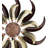 32" Wind Spinner - Burgundy Mosaic