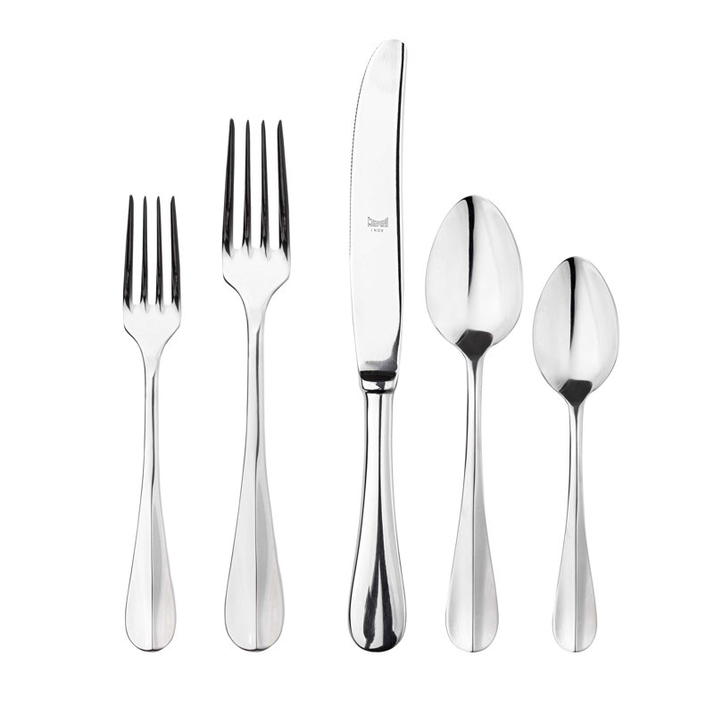 Roma 5 - Piece Stainless Steel Flatware Set - Service for 1