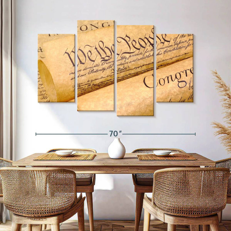 Keiri Declaration Of Independence Documents, 42" H x 68" W