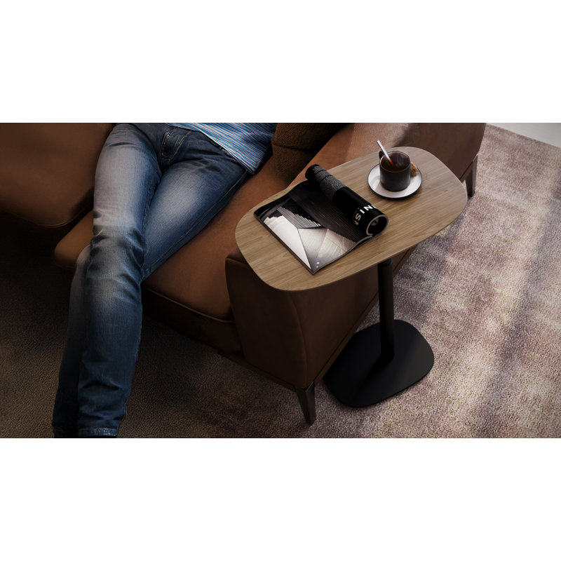 Serif End Table, Natural Walnut
