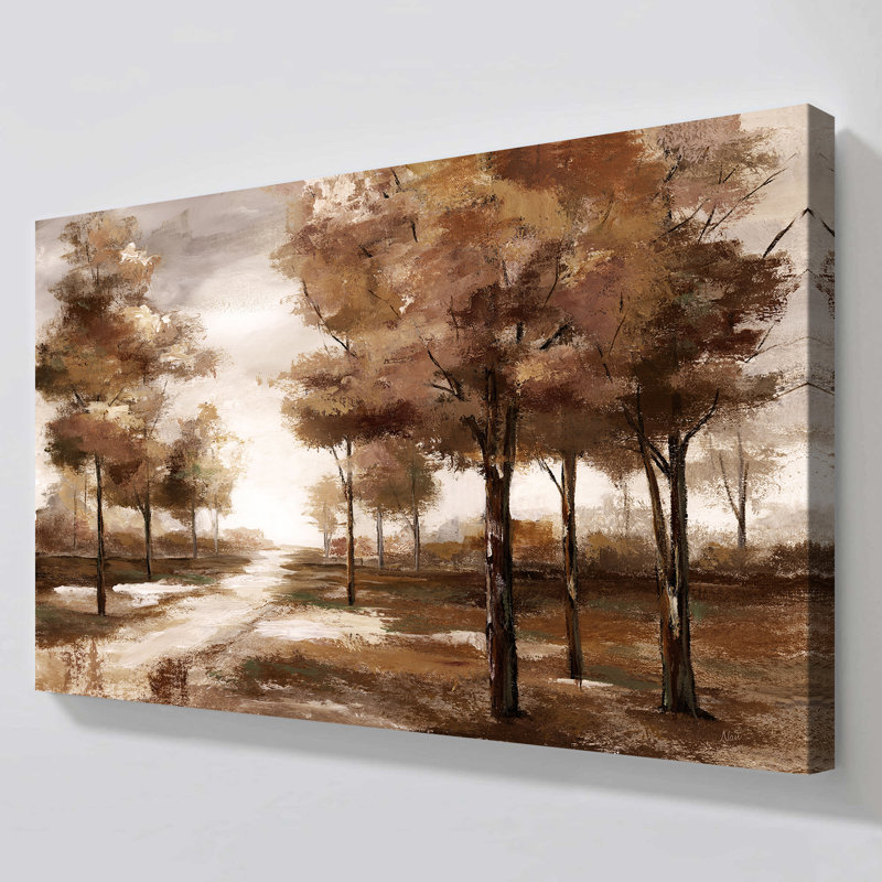"Fall Park" by Nan Print on Canvas, H 18 po x l 30 po x P 1 po
