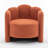 Sherpa Upholstered Barrel Chair-1867781353