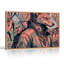 «Orange Wolf Portrait in Graffiti», art mural sur toile-1741692673