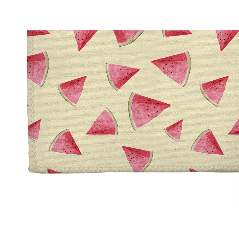 Tapis de bureau Summer Melon, L 60 po x P 84 po, Jaune