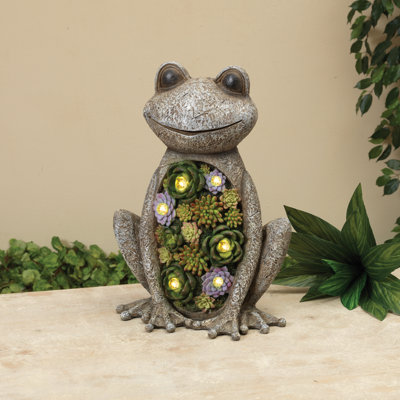 Figurine de grenouille en polyrésine