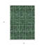 Tapis extérieur lavable 5 pi x 8 pi vert et gris anthracite