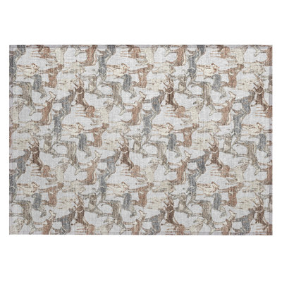 Machine Washable Indoor/Outdoor Chantille ACN2520 Animal Rug