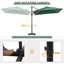 Parasol carré en porte-à-faux 8 pi Naaya-2000995737
