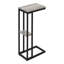 Table d'appoint, en forme de C, bout, côté, collation, stratifié, métal, contemporain, moderne-320901733