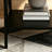 Wooden End Table with Storage Modern Sofa Side Table with X-Shape Design and Two Shelves-862387187