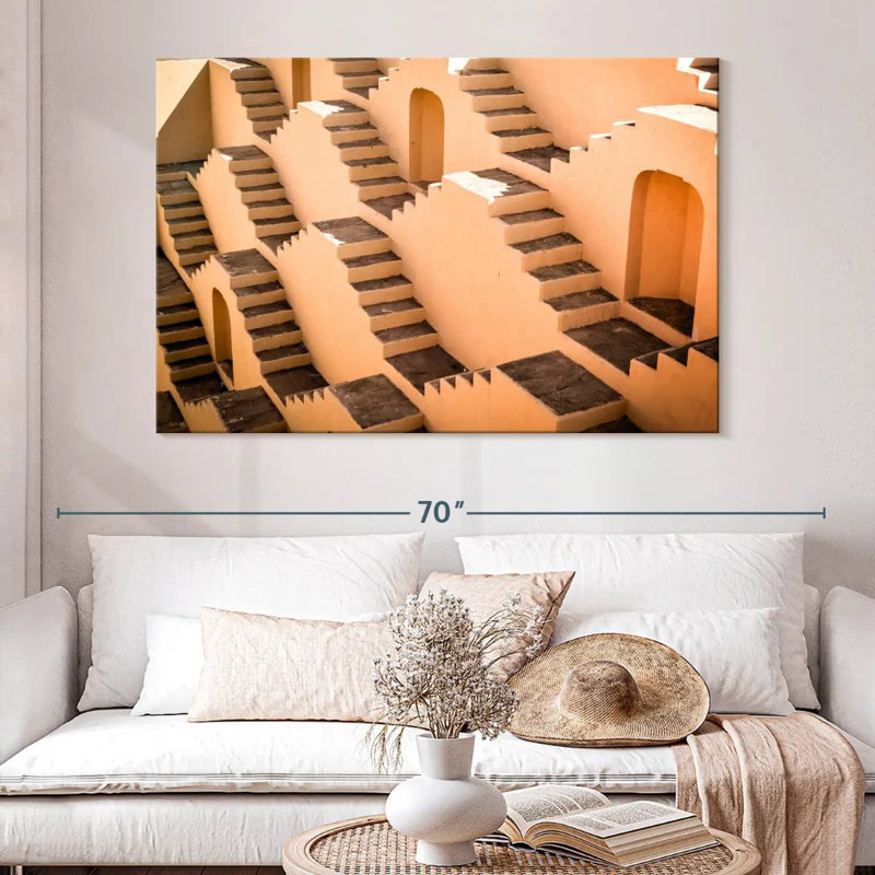 Indian Stepwell, 34" H x 51" W