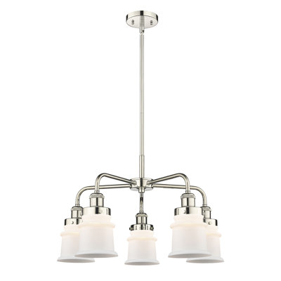 Alvi 5 - Light Glass Dimmable Chandelier