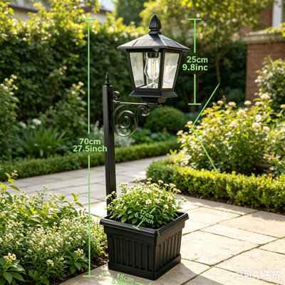 2Pack Solar Planter Post Lights