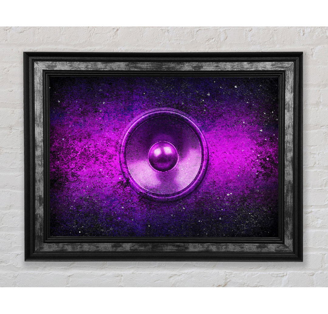 Purple Speaker - Einzelner Bilderrahmen Kunstdrucke