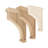 14 in x 3-7/8 in x 9 in Unfinished Large Solid Traditional Plain Wood Bracket Corbel-104563338-51892980