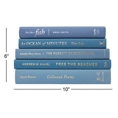 5-Piece Blue Decorative Object